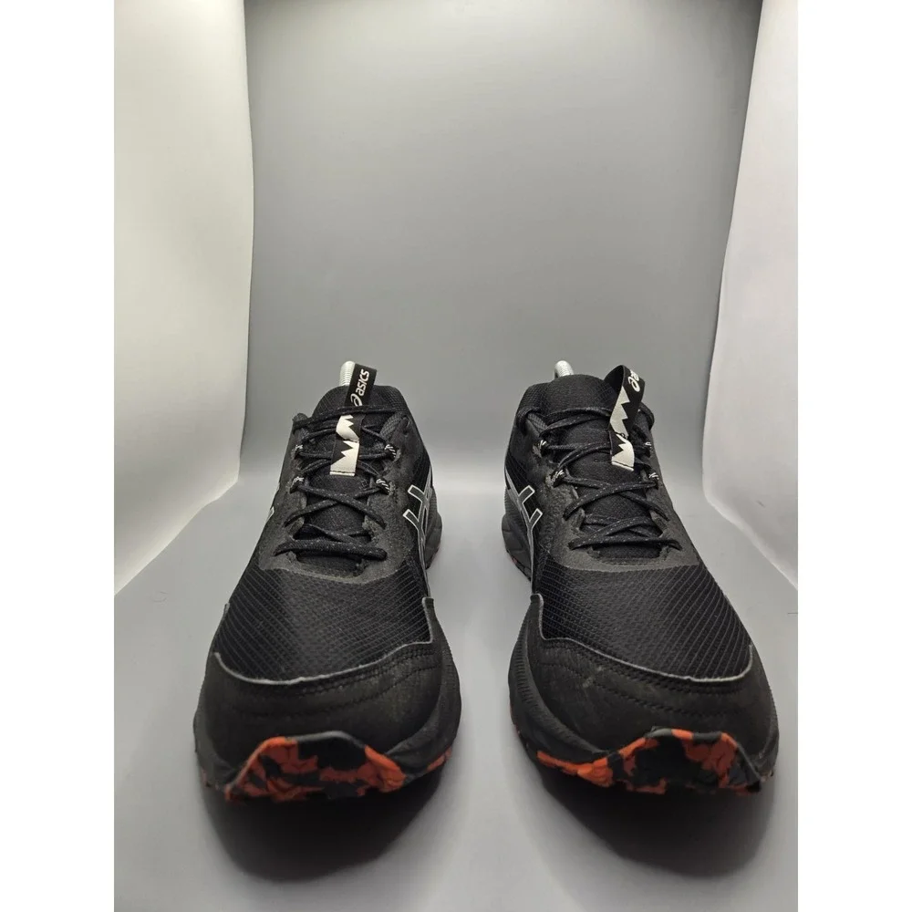 ASICS GEL-Venture 9 Trail Running Shoes Black Orange Men's Size 10 1011B967‎